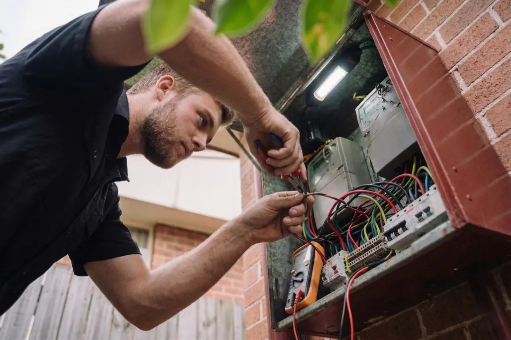 Allambie Heights electrician performing electrical work