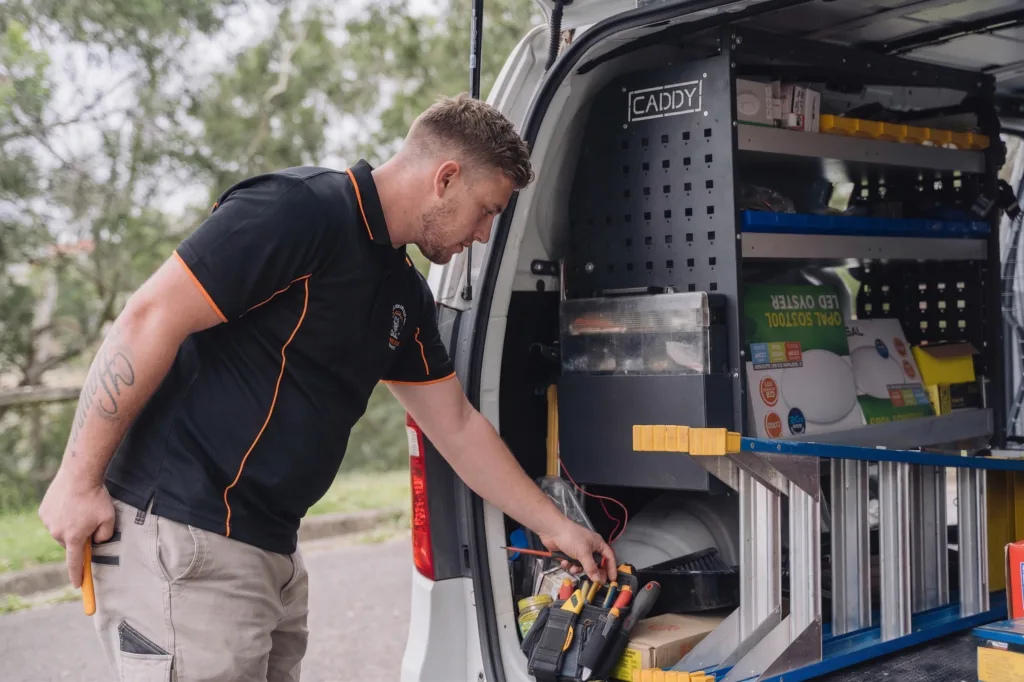 Licensed Allambie Heights electrician working on a residential job